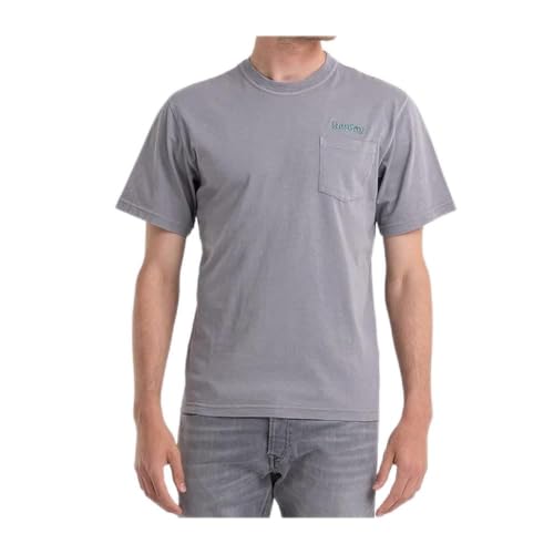 Replay Męski T-shirt M6152, 210 Stonehenge Grey, XL