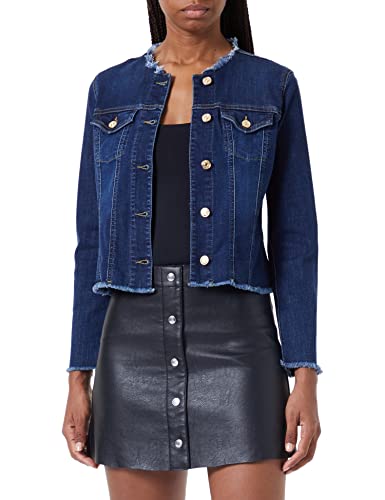 7 For All Mankind Kurtka damska Bair Eco Rinsed Indigo, ciemnoniebieska, S