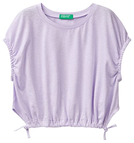 United Colors of Benetton Koszulka dziewczęca z krótkim rękawem, Glicine 26 g, XL