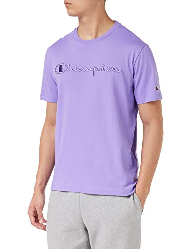 Champion Męski t-shirt Rochester 1919 z logo Crewneck S, odcień lawendy w kolorze (Pau), rozmiar M, Lawenda glina w glinie (Pau), M