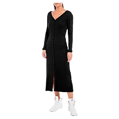 Replay Sukienka damska W9005, 098 czarna, M, 098 BLACK, M