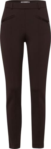 Raphaela by Brax Damskie spodnie Lillyth Chic New Scuba Jersey, Dark Brown, 40W / 30L