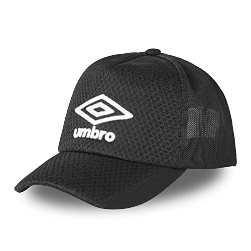 UMBRO Męska czapka z daszkiem, Czarne logo białe, rozmiar uniwersalny