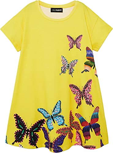 Desigual Dziewczęca sukienka Vest_ari Casual, żółty, 11-12 Lata