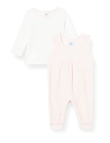 Sanetta Śpioszki dla niemowląt/kombinezon różowy piżama dla małych dzieci, jasnoróżowy, 56 cm