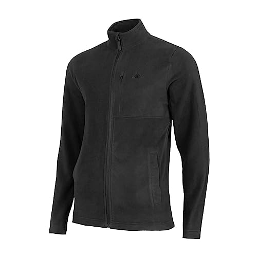4F H4z22-plm352 Płaszcz, Głęboki Czarny-Czarny, M Mężczyźni, Deep Black - Czarny, M