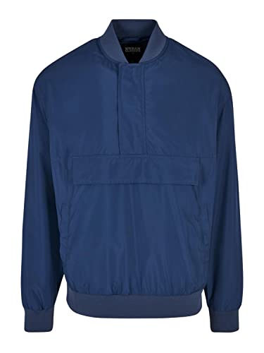 Urban Classics Męska kurtka, sweter bomberka, kurtka dla mężczyzn, wiatrówka do zakładania w stylu bomberki, dostępna w 2 kolorach, rozmiary S - 5XL, ciemnoniebieski, XL