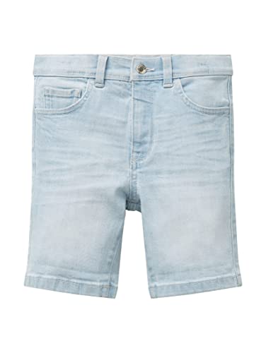 TOM TAILOR Chłopcy bermudy jeans szorty 1031823, 10143 - Heavy Bleached Blue Denim, 98