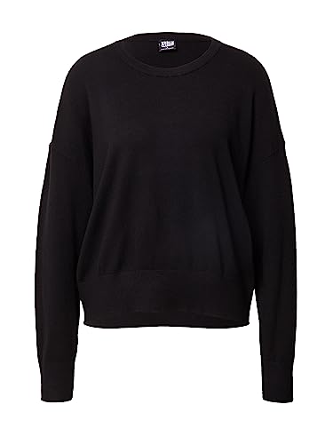 Urban Classics Damska bluza damska Ecovero Oversized Basic Sweater, czarny, S