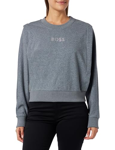 BOSS Bluza damska C_emba, Silver40, XL