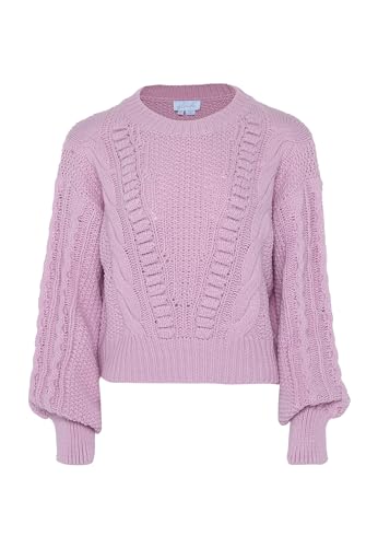 Blonda Damski sweter vintage Twist Shag sweter lawendowy rozmiar XS/S, lawendowy, XS