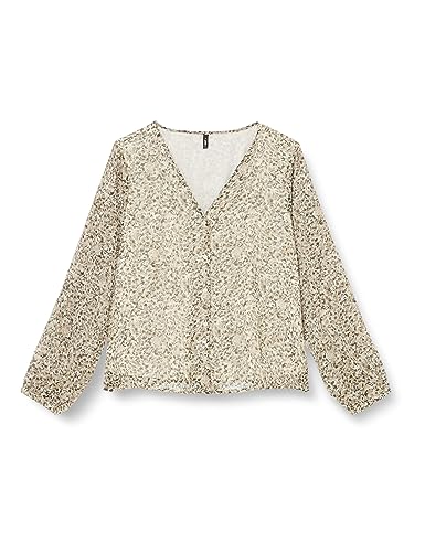 Bestseller A/S ONLLUNA L/S dekolt w serek Top CS NOOS PTM, Torba Duffel Bag/Aop: kwiat tanya, 3XL