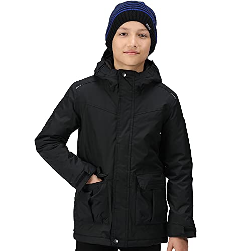 Regatta Dziecięca kurtka Bardron uniseks, Czarny, 11 Lata