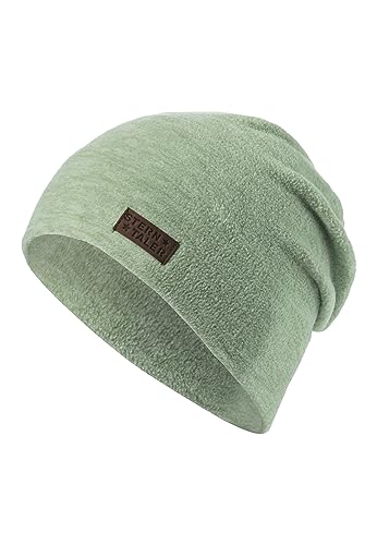 Sterntaler Chłopięca czapka beanie melanż czapka, zielona, 53