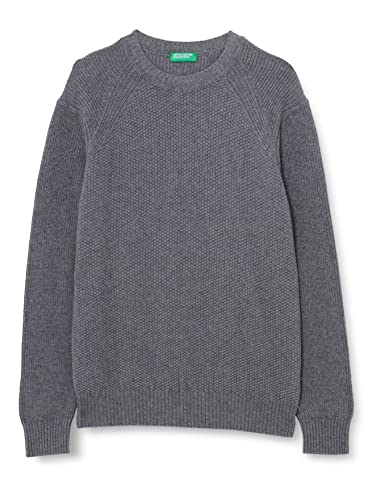 United Colors of Benetton sweter męski, szary melanż 507, M