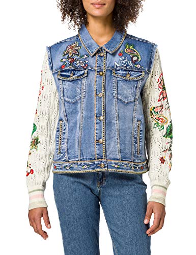 Desigual Chaq_athlas damska kurtka dżinsowa, niebieski, 34