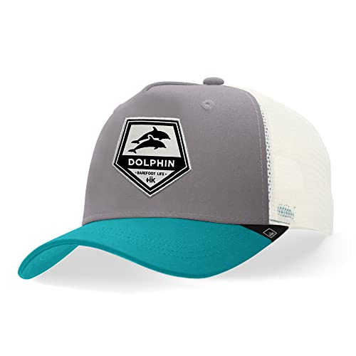 Hanukeii Dolphin Unisex Dorosły Czapka z daszkiem, Szary, rozmiar uniwersalny