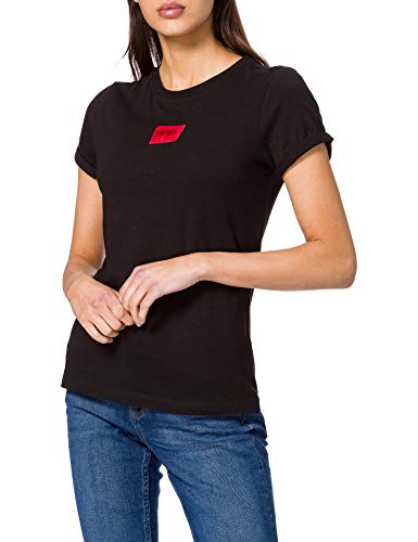 HUGO T-shirt damski The Slimtee_redlabel, czarny (Black1), L