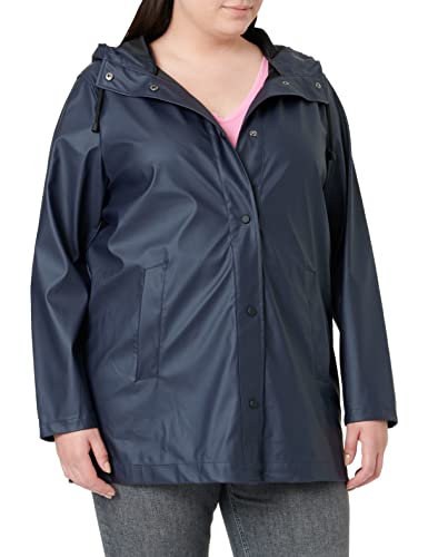 ONLY CARMAKOMA Women's CARELLEN Raincoat OTW kurtka przeciwdeszczowa, Night Sky, M-46/48, Night Sky, M