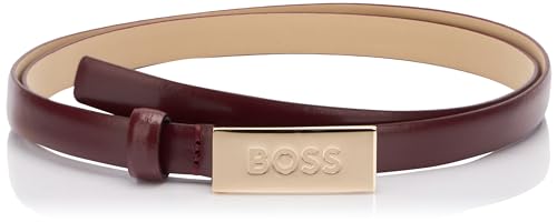 BOSS Damski bursztyn 1,5 cm pasek, ciemnoczerwony 602, 85, Dark Red602