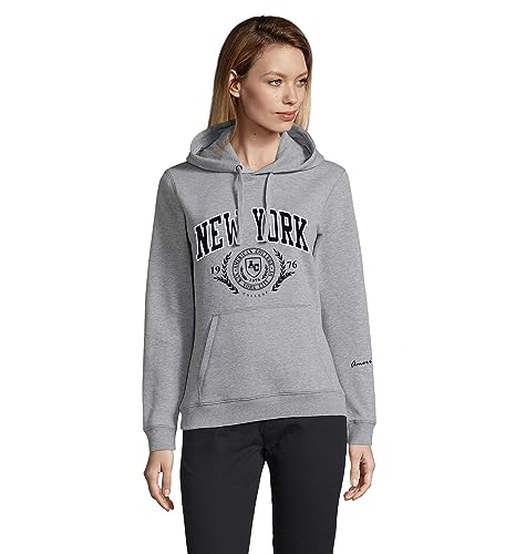 AMERICAN COLLEGE USA Damska bluza z kapturem, Grey Mell, 42, Grey Mell, L
