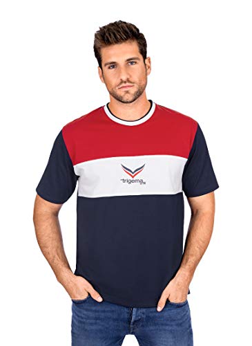 Koszulka męska Trigema, niebieski (Navy 046), XXL