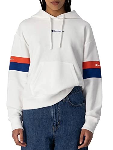 Champion Damska bluza z kapturem Legacy Heritage Block Power Blend, biała, XS