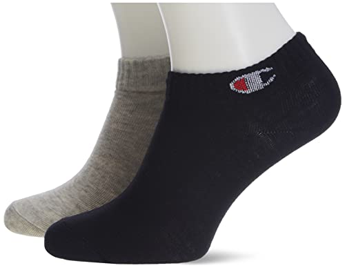Champion Unisex stopki (6 sztuk), jasnoszary melanż, biały, czarny, 43-46 EU