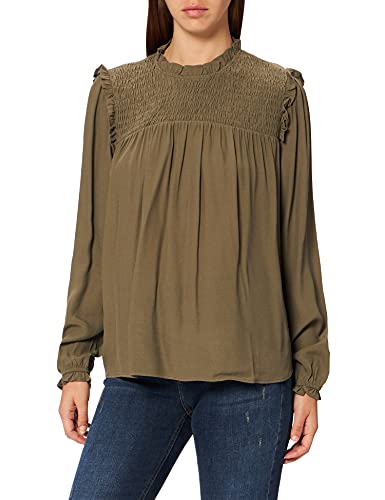 edc by ESPRIT Bluzka damska, 355/ciemny khaki., S