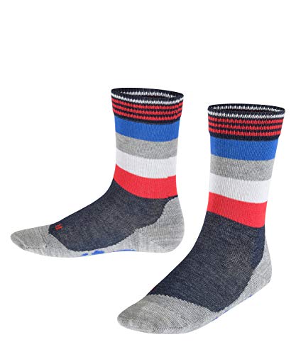 FALKE Uniseks - dzieci Skarpety Active Fox K SO Bawełna z wzorem 1 Para, Niebieski (Marine 6120), 35-38 (9-12 lata)