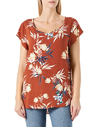 ONLY Women's Onlnova Life S/S TOP PTM bluzka, Ginger Bread/AOP:33 Devon, 36, Ginger Bread/Aop: 333 Devon, 36
