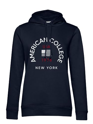 American College Damska bluza - Navy - Rozmiar L, Granatowy, L