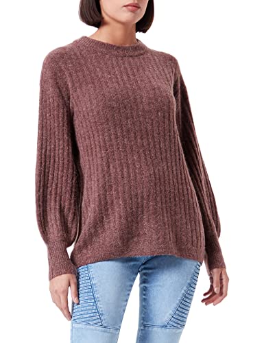 ICHI Ihamara Ls Rib sweter damski, 181415/Marron, S
