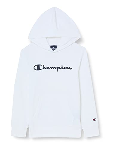 Champion Bluza chłopięca Legacy American Classics-Ultra Light Powerblend Terry Logo Hooded, biały, 3-4 Lat