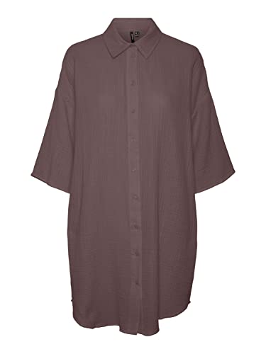 VERO MODA Sukienka damska, Plum Truffle, S