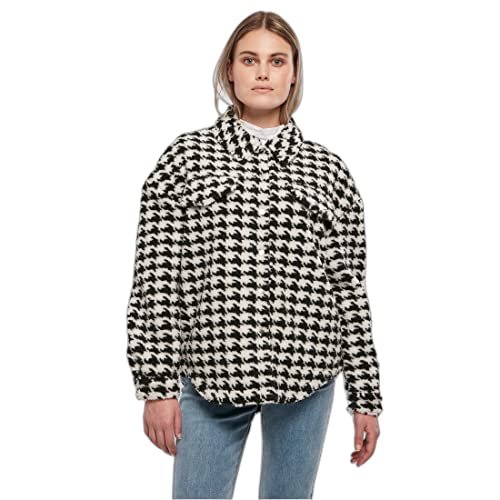Urban Classics Damska koszulka Ladies AOP Sherpa, Blackhoundstooth, 5XL