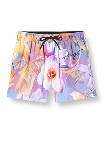 HUGO Męskie szorty kąpielowe RIN Open Purple564, XXL, Open Purple564, XXL