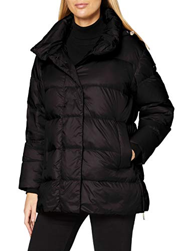 Geox W Tahina Mid Parka damska kurtka puchowa, czarny, 44
