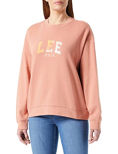 Lee Damska bluza Varsity Crew, rdzawa, rozm. XL, rdza, XL