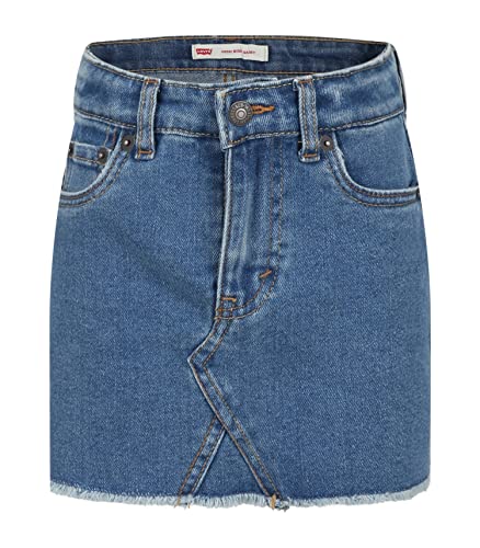 Levi's Dziewczęca spódnica jeansowa Lvg z wysokim stanem 3eg612, W dół i na zewnątrz, 5 lat