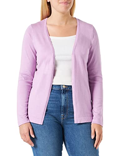 KAFFE damski z długimi rękawami Open Cardigan Slim Fit Regular Length Sweter damski, Lupine, L