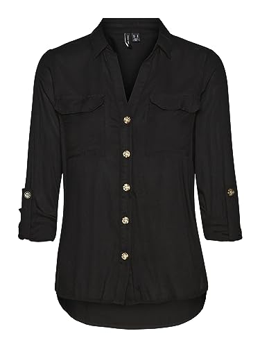 bestseller a/s Damska koszulka VMBUMPY L/S New NOOS Bluse, czarna, S