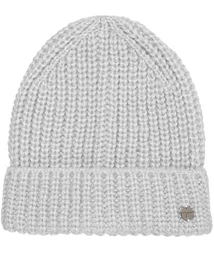 Tamaris Damska czapka Zaria Beanie, Medium Grey Melange, jeden rozmiar