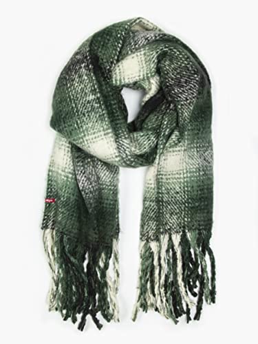 LEVIS FOOTWEAR AND AKCESORIES Pled Szalik Wrap, Medium Zielony, Jeden rozmiar Kobiety