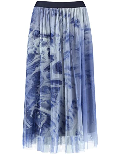 Gerry Weber Damska spódnica 110008-35031, ecru/biały/niebieski nadruk, 38, Ecru/biały/niebieski nadruk, 38