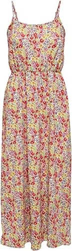 Bestseller A/S Damska sukienka ONLHILLARY S/L długa sukienka JRS Dusty Lavender/AOP:Sunny Flowers, XS, Dusty Lavender/Aop:sunny Flowers, XS