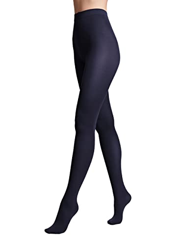 Conte elegant Rajstopy Damskie TRENDY 150 DEN Dwuwarstwowa Struktura z Mikrofibry Gładkie Jednolite Wzmocnione Palce Ciepłe na Jesień i Zimę Kolor Navy Rozmiar 3