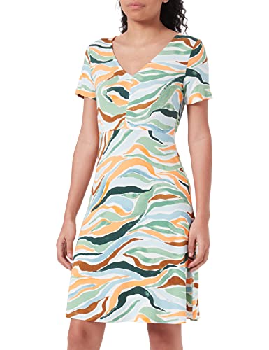 TOM TAILOR Damski sukienka 1035234, 31122 - Colorful Wavy Design, 34