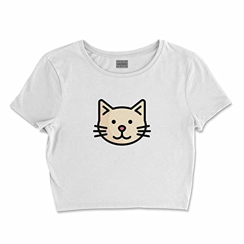 Bona Basics, Damski T-shirt basic, z nadrukiem cyfrowym, 100 bawełny, biały, swobodny, damski top, rozmiar: M, biały, M