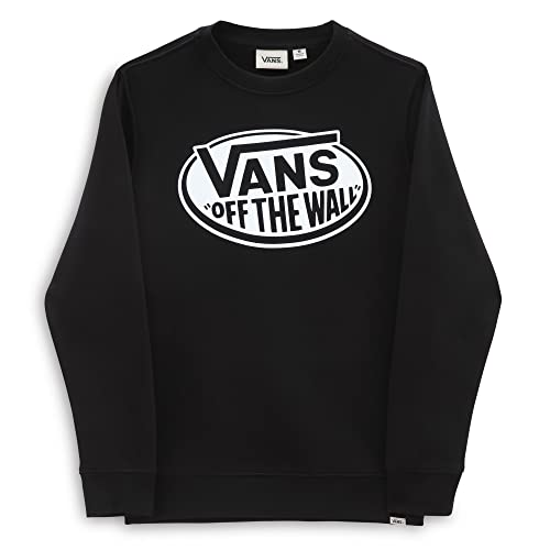 Vans Unisex dziecięca klasyczna OTW Crew chłopięca bluza czarna, M